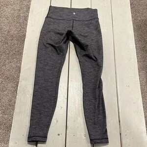 Lululemon Wunder Under Hi-Rise sz 8 *28"
Luon Variegated Knit Heathered Black